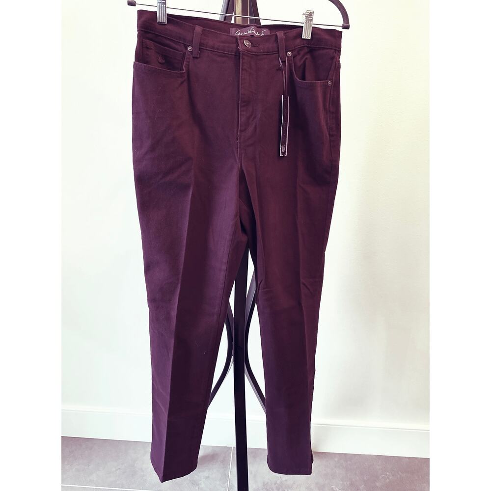 NWT Gloria Vanderbilt Amanda Stretch Denim Jeans - Red Huckleberry Size 10